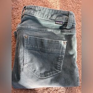 Patagonia Organic Cotton Grey Skinny Corduroy Pants 25